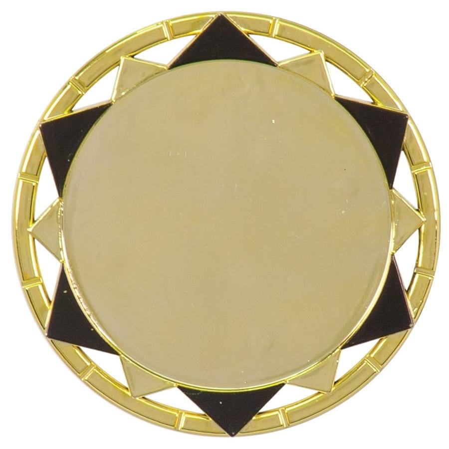Trophy Plaque Mount Holders for 2" Inserts (Packs) - 2 5/8" Gold/Black Plaque Mount with 2" Insert Holder
