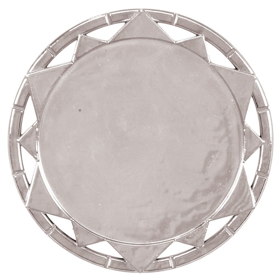 Trophy Plaque Mount Holders for 2" Inserts (Packs) - 2 5/8" Silver Plaque Mount with 2" Insert Holder