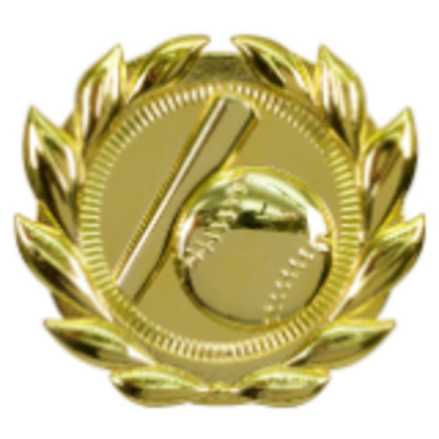 Trophy Plaque Mount Holders for 2" Inserts (Packs) - 3" Baseball/Softball Sport Wreath Plaque Mount