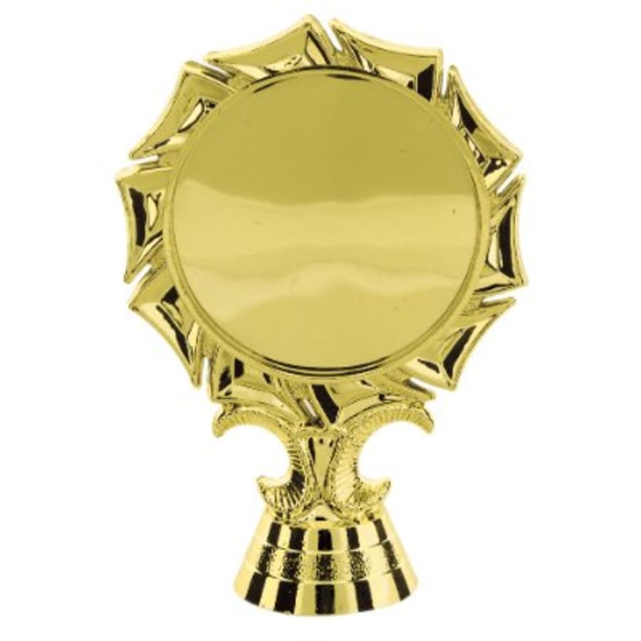 Trophy Plaque Mount Holders for 2" Inserts (Packs) - 4" Pinwheel 2" Insert Holder Figure