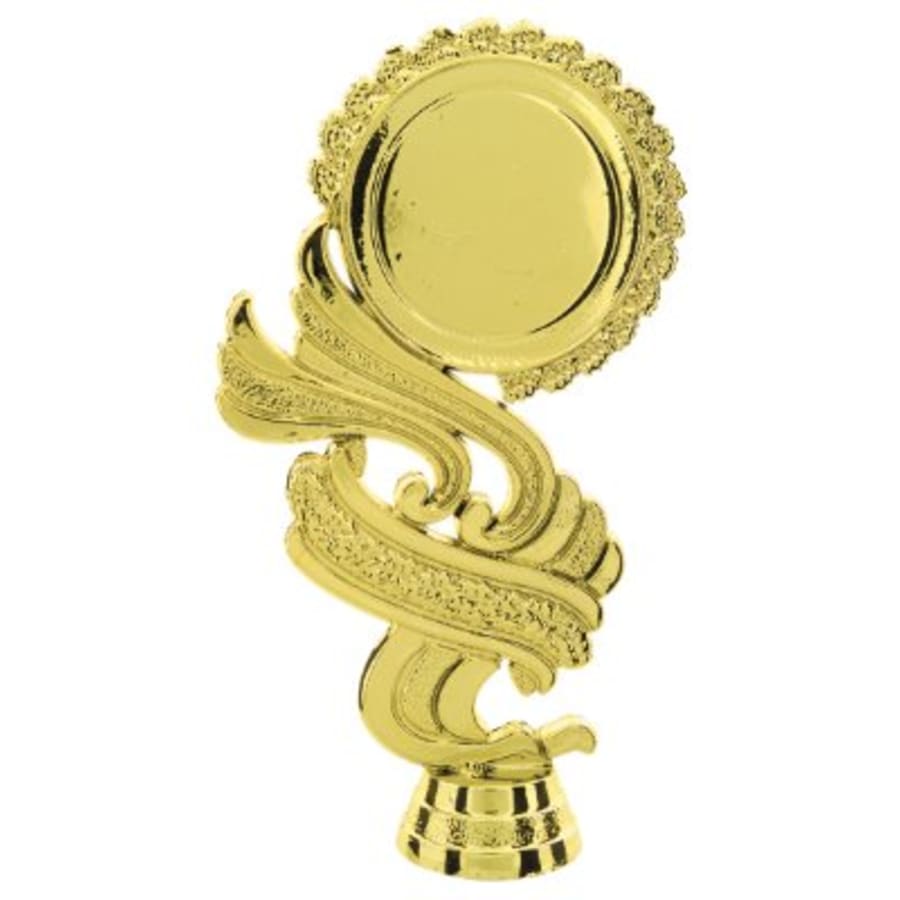 Trophy Plaque Mount Holders for 2" Inserts (Packs) - 5 3/4" Swirl 2" Insert Holder Figure