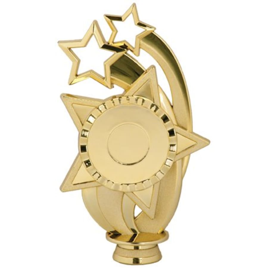 Trophy Plaque Mount Holders for 2" Inserts (Packs) - 6 1/2" Over Star 2" Insert Holder Figure
