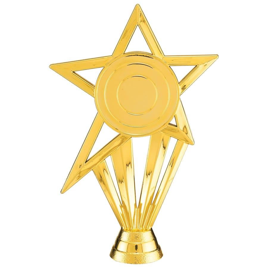 Trophy Plaque Mount Holders for 2" Inserts (Packs) - 6 1/2" Shooting Star 2" Insert Holder Figure