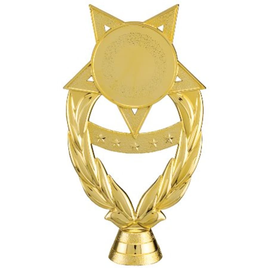 Trophy Plaque Mount Holders for 2" Inserts (Packs) - 6 1/2" Star Bar 2" Insert Holder Figure