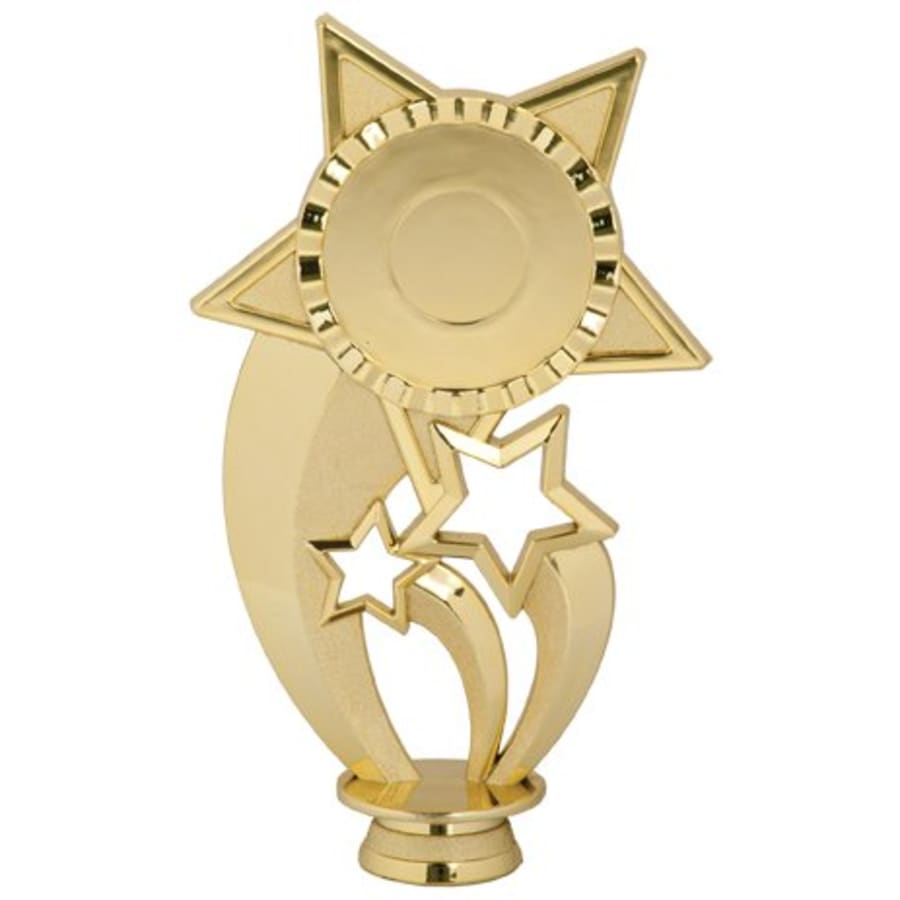 Trophy Plaque Mount Holders for 2" Inserts (Packs) - 6 1/2" Under Star 2" Insert Holder Figure