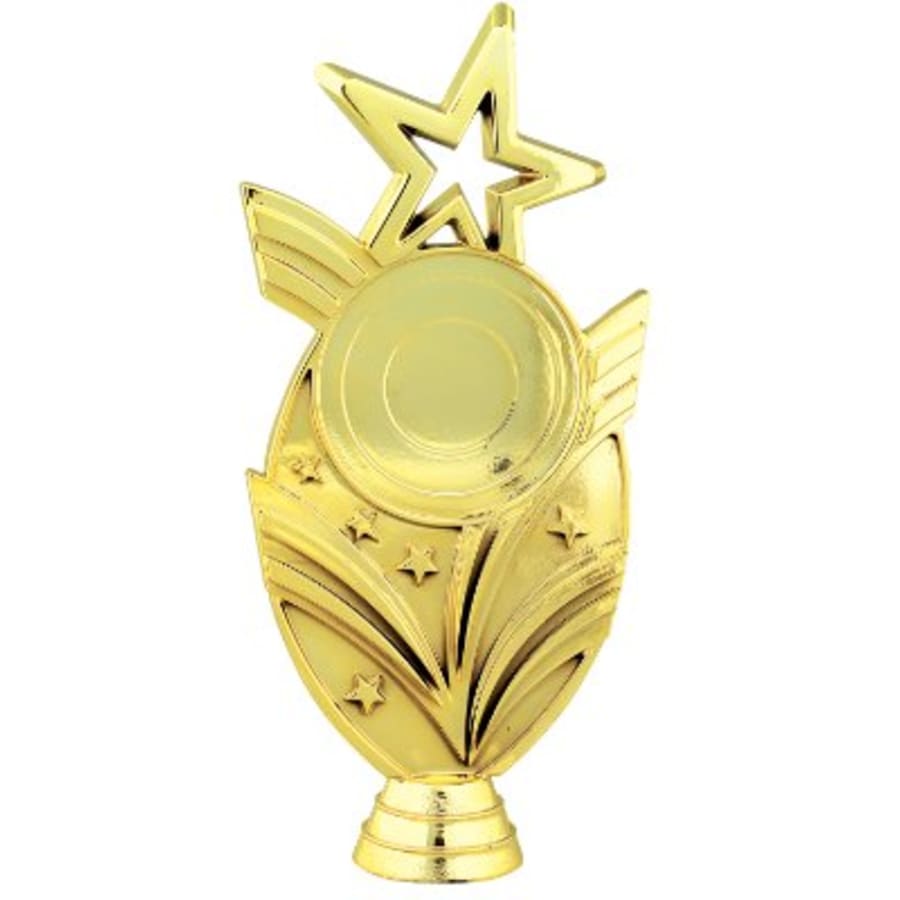 Trophy Plaque Mount Holders for 2" Inserts (Packs) - 6 3/4" Oval Star 2" Insert Holder Figure