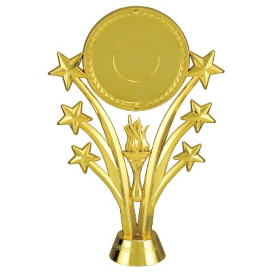 Trophy Plaque Mount Holders for 2" Inserts (Packs) - 6" Shooting Star 2" Insert Holder Figure