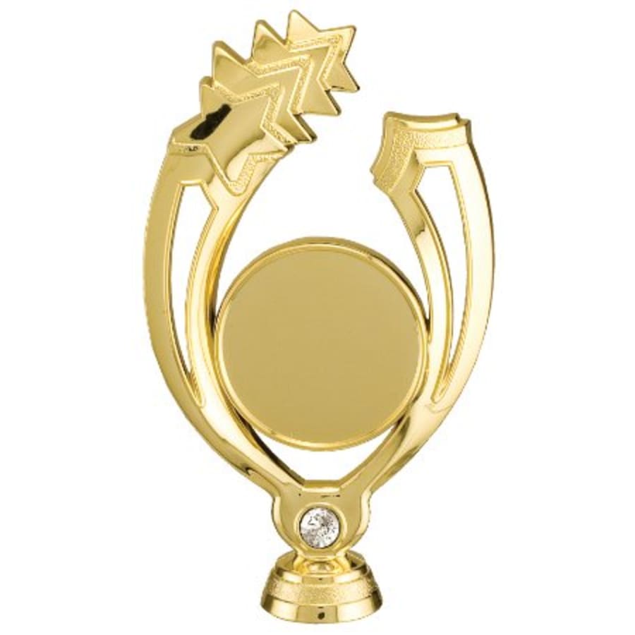 Trophy Plaque Mount Holders for 2" Inserts (Packs) - 6" Star with Bling 2" Insert Holder Figure