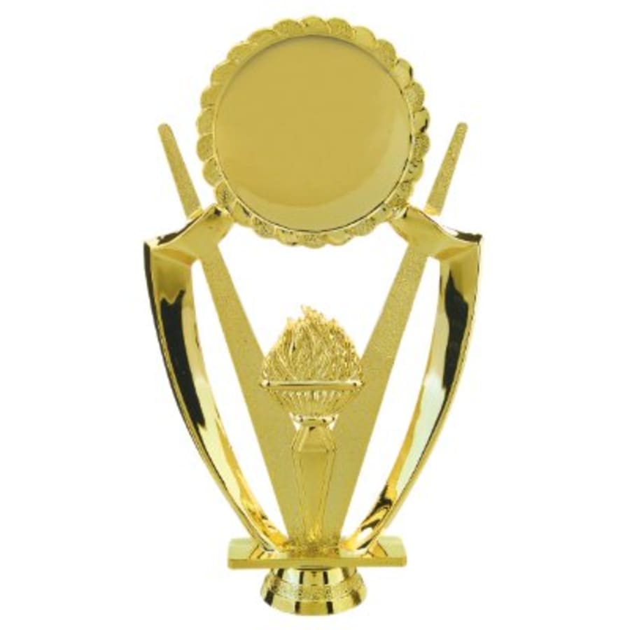 Trophy Plaque Mount Holders for 2" Inserts (Packs) - 6" Torch 2" Insert Holder Figure