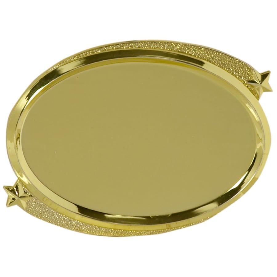 Trophy Risers and 2" Insert Holders (Packs) - 3 1/2" x 2 1/2" Oval Plaque Mount with 3" x 2" Insert Holder