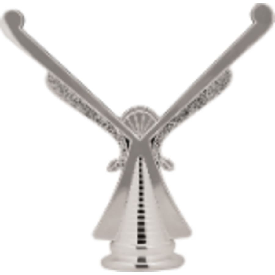 Trophy Risers and 2" Insert Holders (Packs) - 4 1/2" Silver Tile/Metal Holder Figure