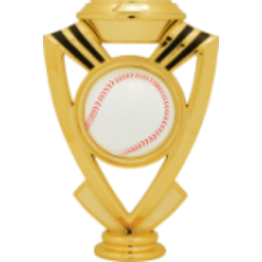 Trophy Risers and 2" Insert Holders (Packs) - 5" Baseball Sport Shield Riser