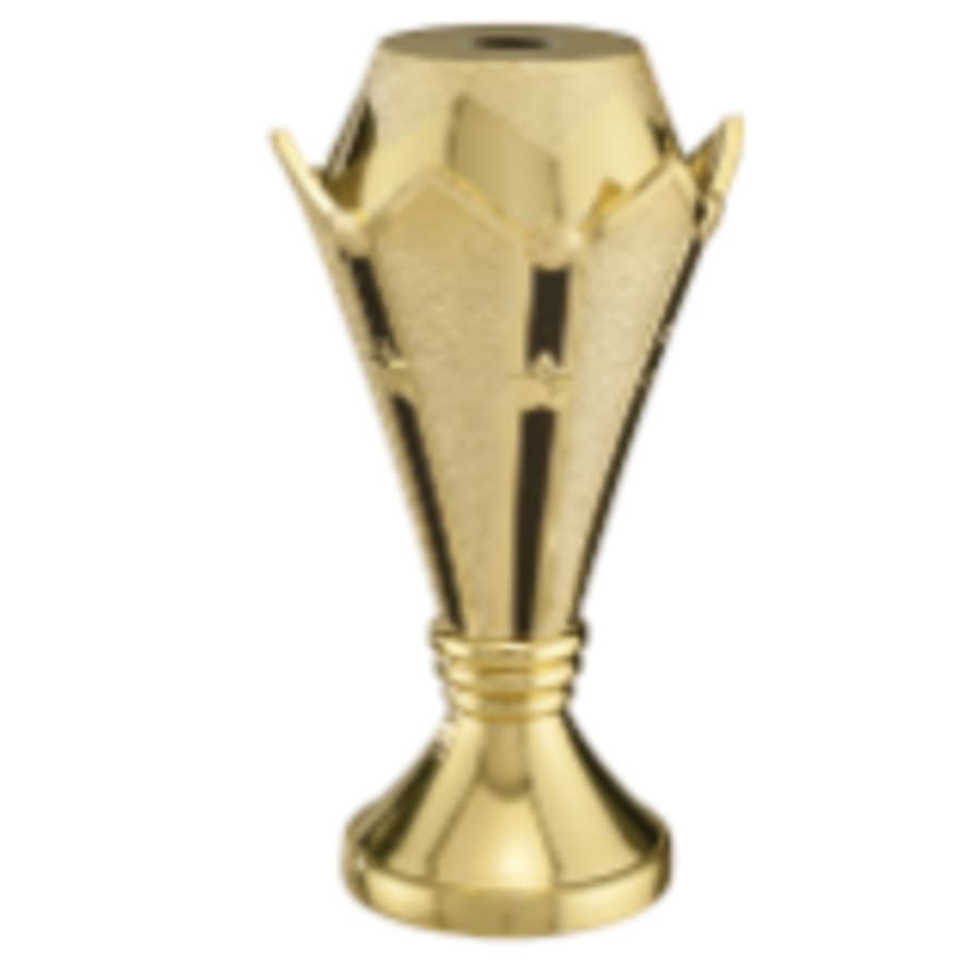 Trophy Risers and 2" Insert Holders (Packs) - 5" Gold/Black Royal Crown Riser