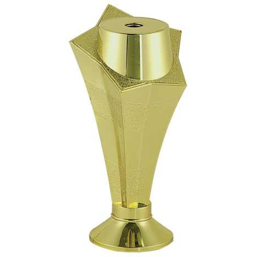 Trophy Risers and 2" Insert Holders (Packs) - 5" Gold Star Column Riser