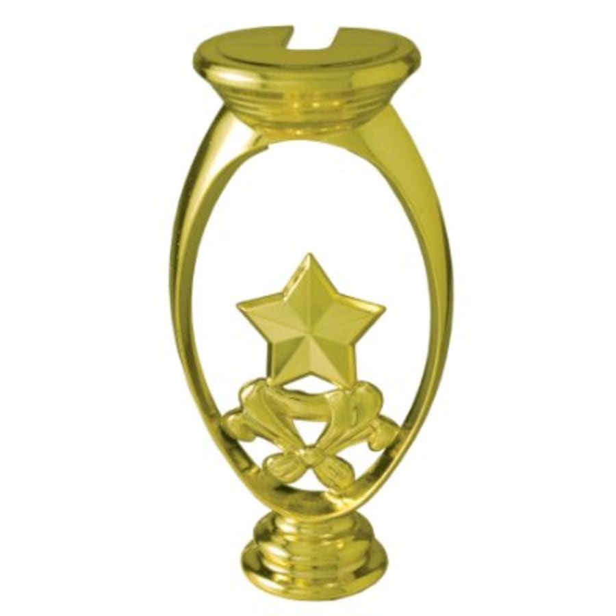 Trophy Risers and 2" Insert Holders (Packs) - 5" Star Riser