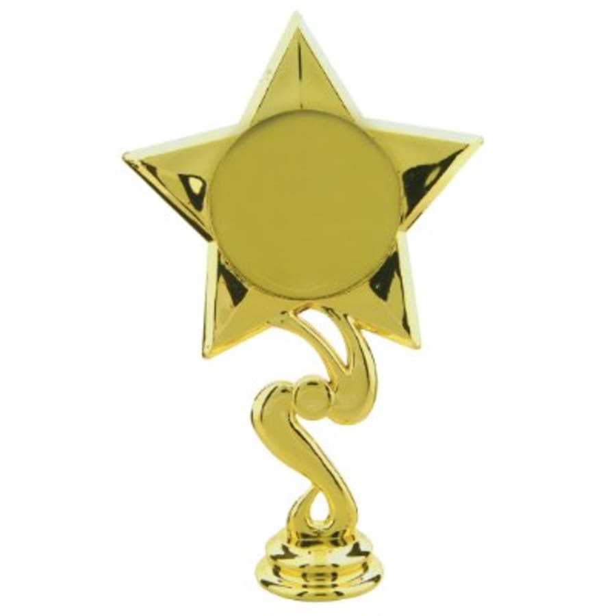Trophy Risers and 2" Insert Holders (Packs) - 6 1/4" Star 2" Insert Holder Figure