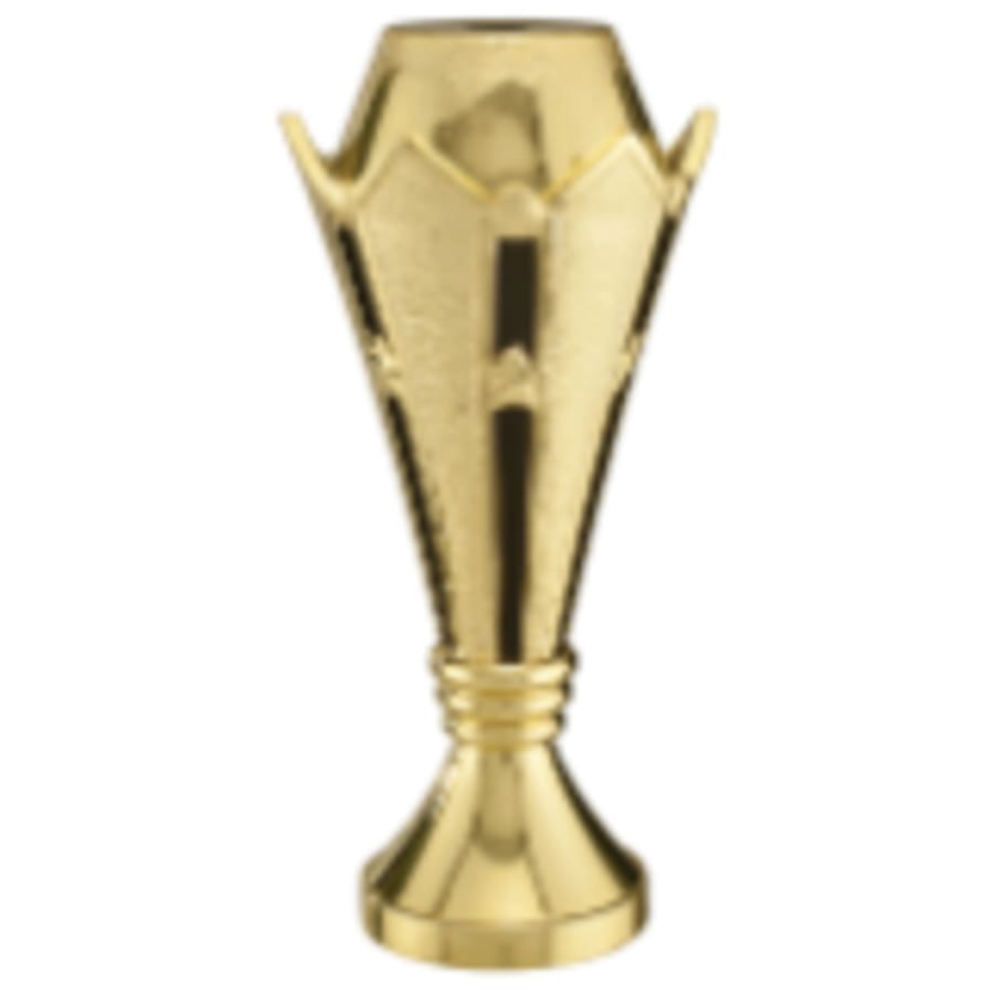 Trophy Risers and 2" Insert Holders (Packs) - 6" Gold/Black Royal Crown Riser