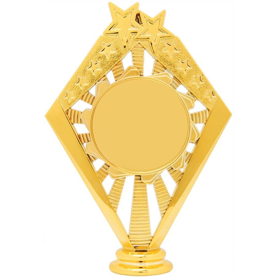 Trophy Risers and 2" Insert Holders (Packs) - 6" Gold Sunrise Figure with 2" Insert Holder