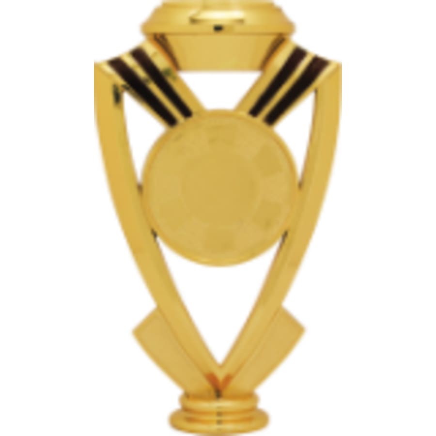 Trophy Risers and 2" Insert Holders (Packs) - 6" Shield Riser with 2" Insert Holder