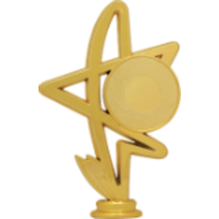 Trophy Risers and 2" Insert Holders (Packs) - 6" Star 2" Insert Holder Figure