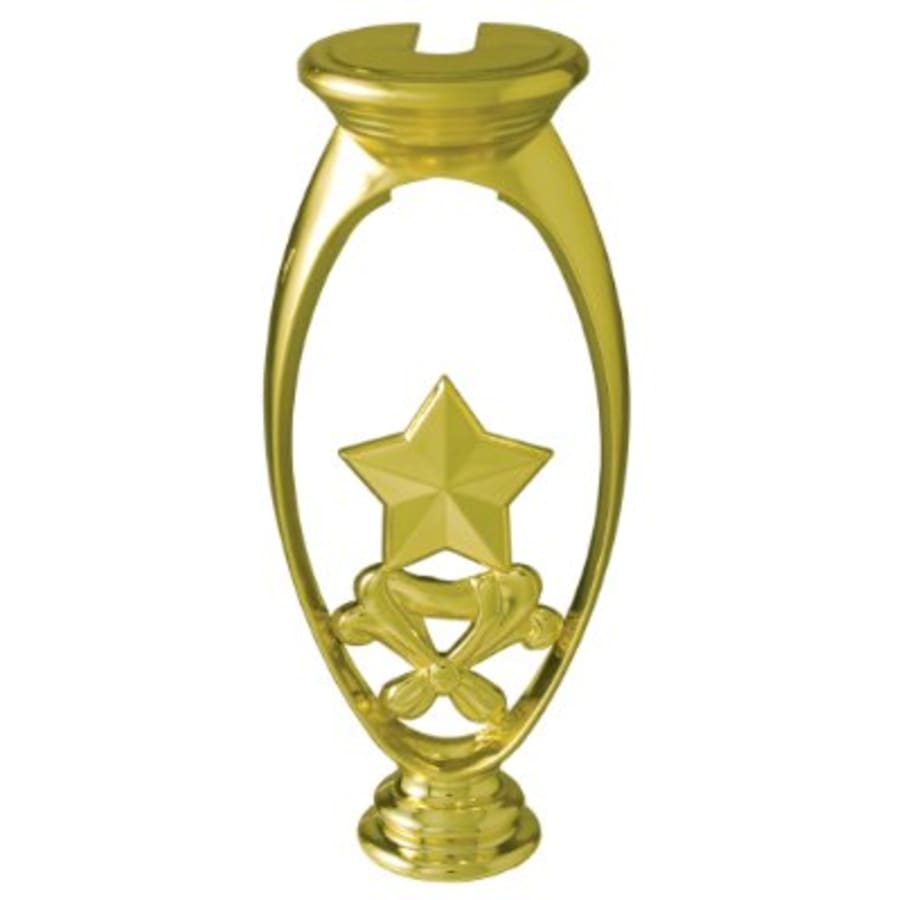 Trophy Risers and 2" Insert Holders (Packs) - 6" Star Riser