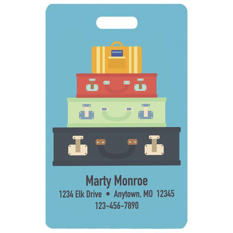 UV Print Blanks - 2 1/8" x 3 3/8" Kota Pro White Aluminum UV Print Luggage Tag