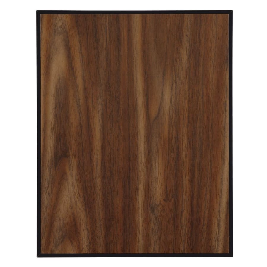 Value Plaque Boards, Blank (Cherry and Black Finish) - 12" x 15" Value Walnut Finish Plaque with 45 Degree Bevel Black Edge