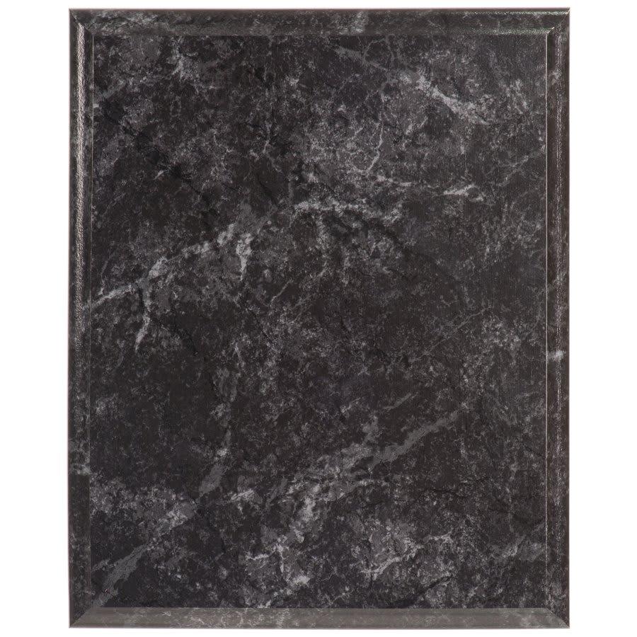 Value Plaque Boards, Blank (Cherry and Black Finish) - 4 1/4" x 6" Value Improved Black Marble Plaque