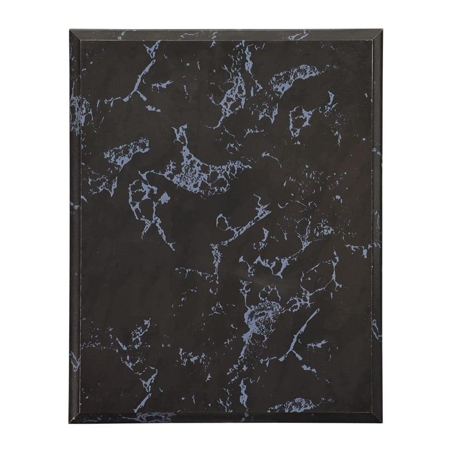 Value Plaque Boards, Blank (Cherry and Black Finish) - 6" x 8" Value Black Marble Finish Plaque