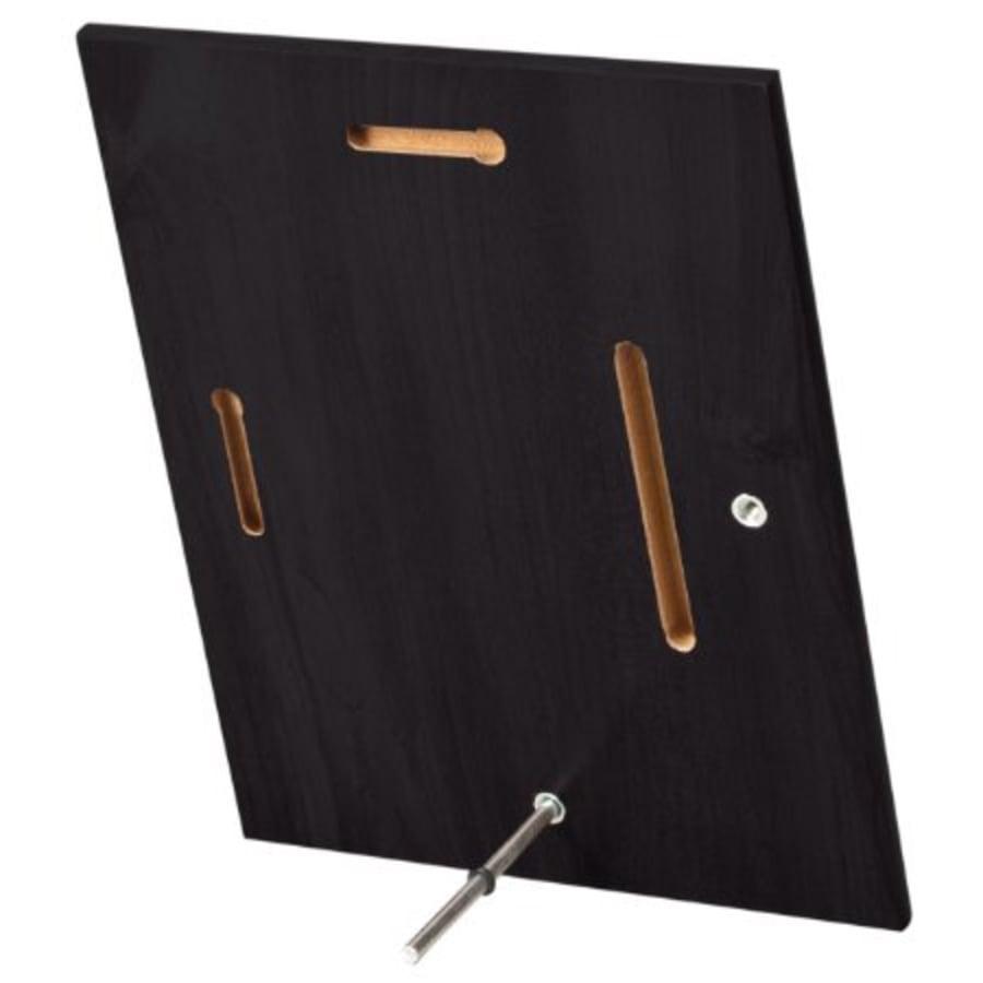 Value Plaque Boards, Blank (Cherry and Black Finish) - 8" x 10" Gloss Value Black Finish Plaque with Pin