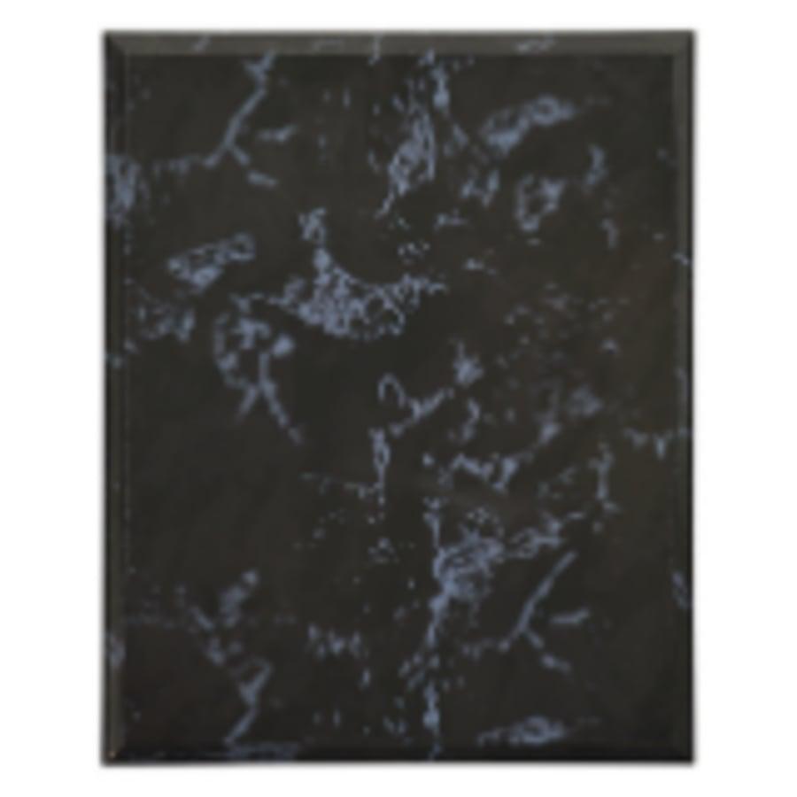 Value Plaque Boards, Blank (Cherry and Black Finish) - 8" x 10" Value Black Marble Finish Plaque