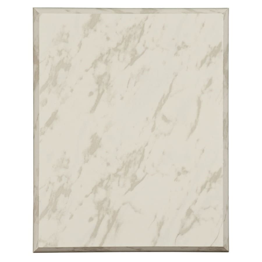 Value Plaque Boards, Blank (Cherry and Black Finish) - 9" x 12" Value White Marble Finish Plaque