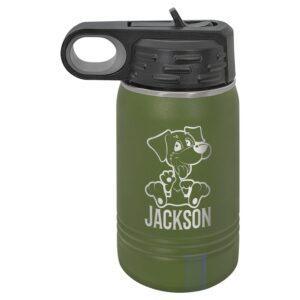 Personalized Polar Camel Water Bottle - 12 oz., Olive Green