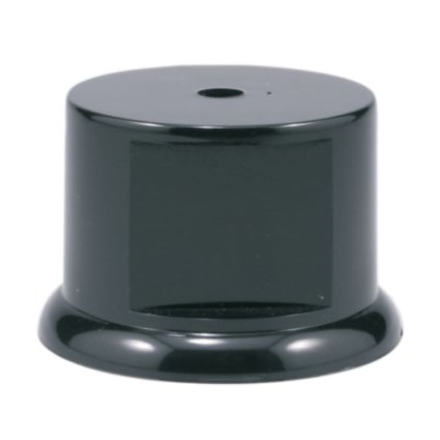 Weighted Plastic Trophy Bases: Square, Round and Pedestal - 2 1/8" Black Weighted Round Plastic Base