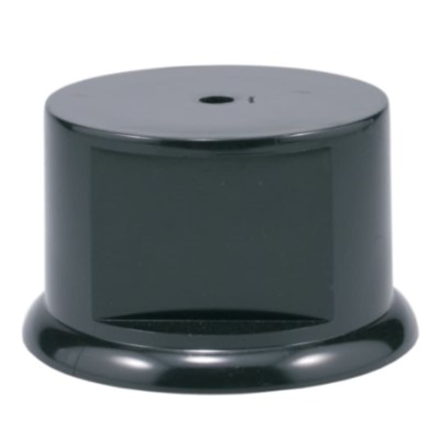 Weighted Plastic Trophy Bases: Square, Round and Pedestal - 2 3/4" Black Weighted Round Plastic Base