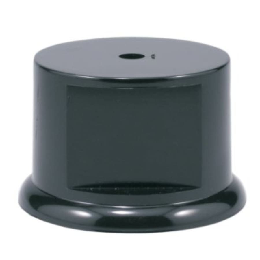 Weighted Plastic Trophy Bases: Square, Round and Pedestal - 2 3/8" Black Weighted Round Plastic Base