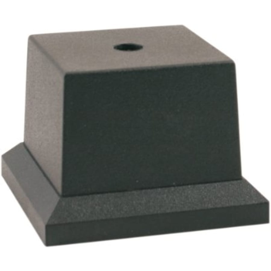Weighted Plastic Trophy Bases: Square, Round and Pedestal - 3 1/8" x 3 1/8" Black Pedestal Plastic Cup Base