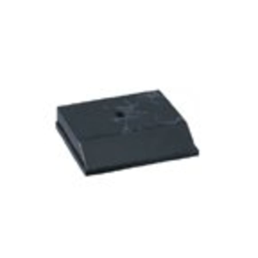 Weighted Plastic Trophy Bases: Square, Round and Pedestal - 3" x 3 1/2" Black Marble Centerhole Countersunk Weighted Plastic Base