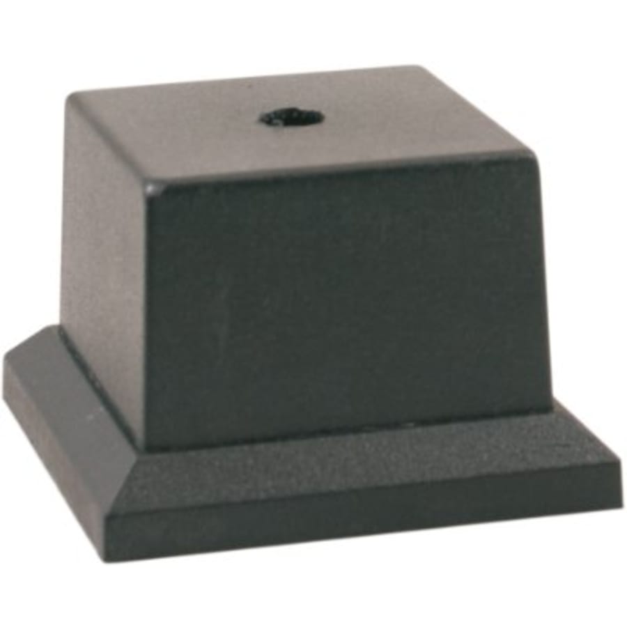 Weighted Plastic Trophy Bases: Square, Round and Pedestal - 3" x 3" Black Pedestal Cup Base