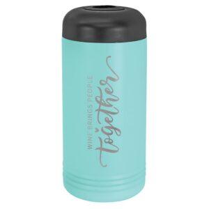 Personalized Polar Camel Insulated Wine Bottle Chiller - Teal