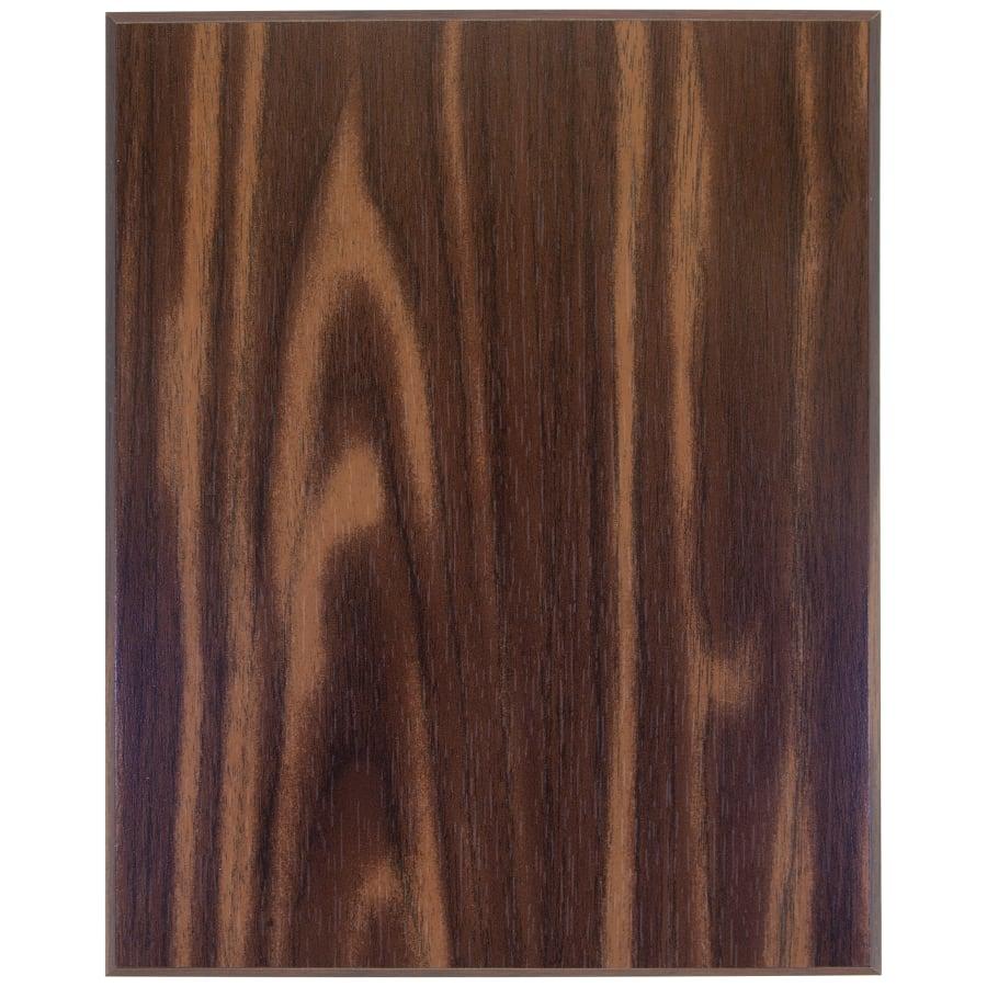 Wood-Finish Plaque Boards, Blank (Cherry, Walnut, Oak, Mahogany) - 10 1/2" x 13" Walnut Finish Plaque with 45 Degree Bevel Edge
