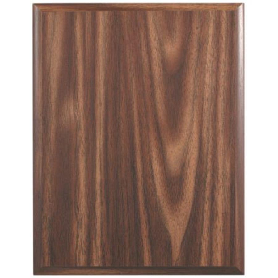 Wood-Finish Plaque Boards, Blank (Cherry, Walnut, Oak, Mahogany) - 12" x 15" Walnut Finish Plaque with Cove Edge