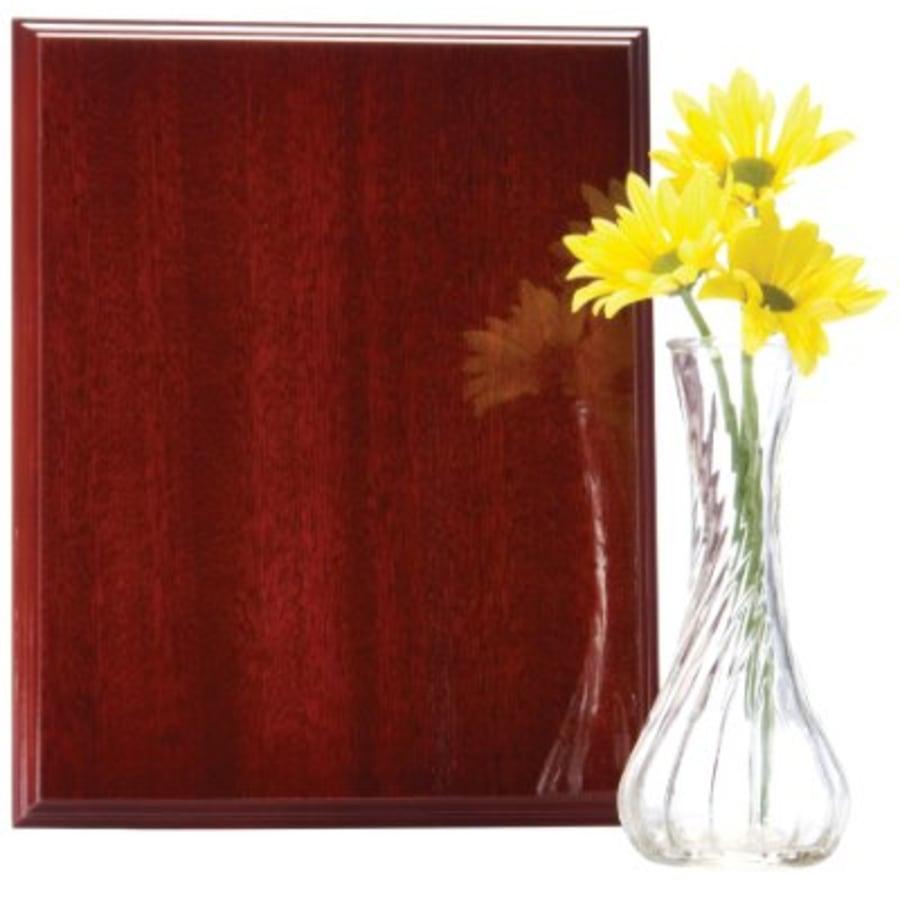 Wood-Finish Plaque Boards, Blank (Cherry, Walnut, Oak, Mahogany) - 7" x 9" High Gloss Mahogany Finish Plaque