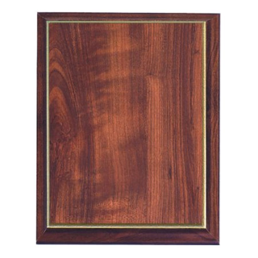 Wood-Finish Plaque Boards, Blank (Cherry, Walnut, Oak, Mahogany) - 8" x 10" Cherry Finish Plaque with Gold Cove