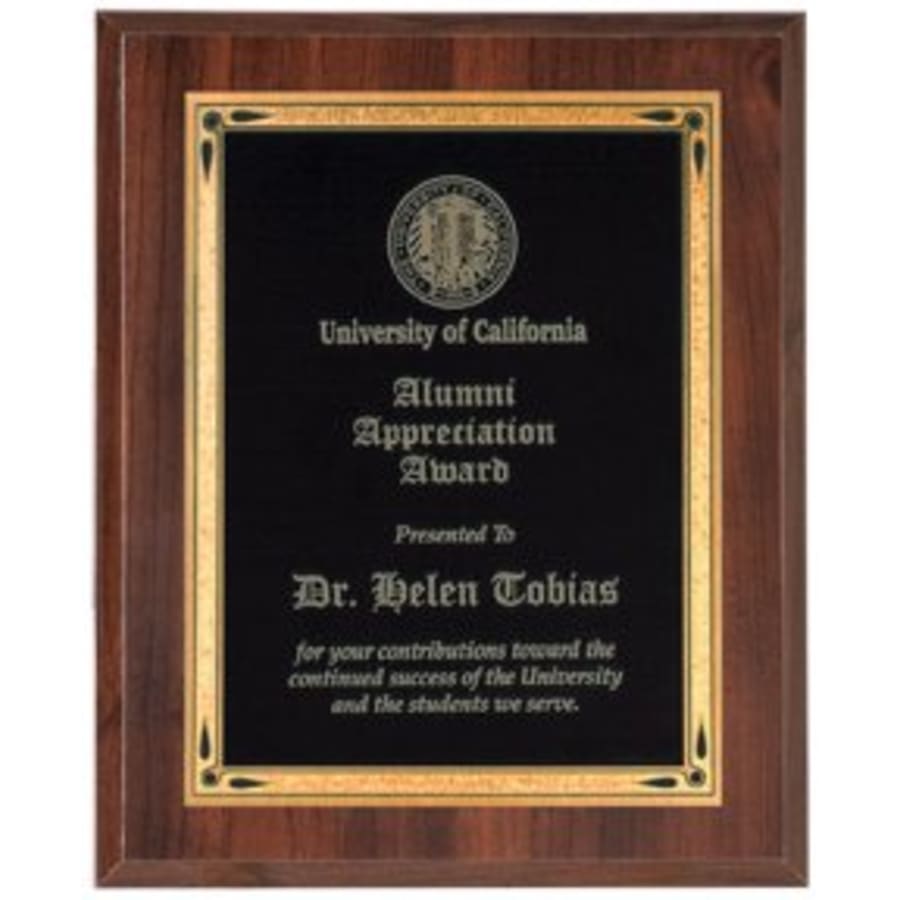 Wood-Finish Plaque Boards, Blank (Cherry, Walnut, Oak, Mahogany) - 8" x 10" High Gloss Cherry Finish Plaque