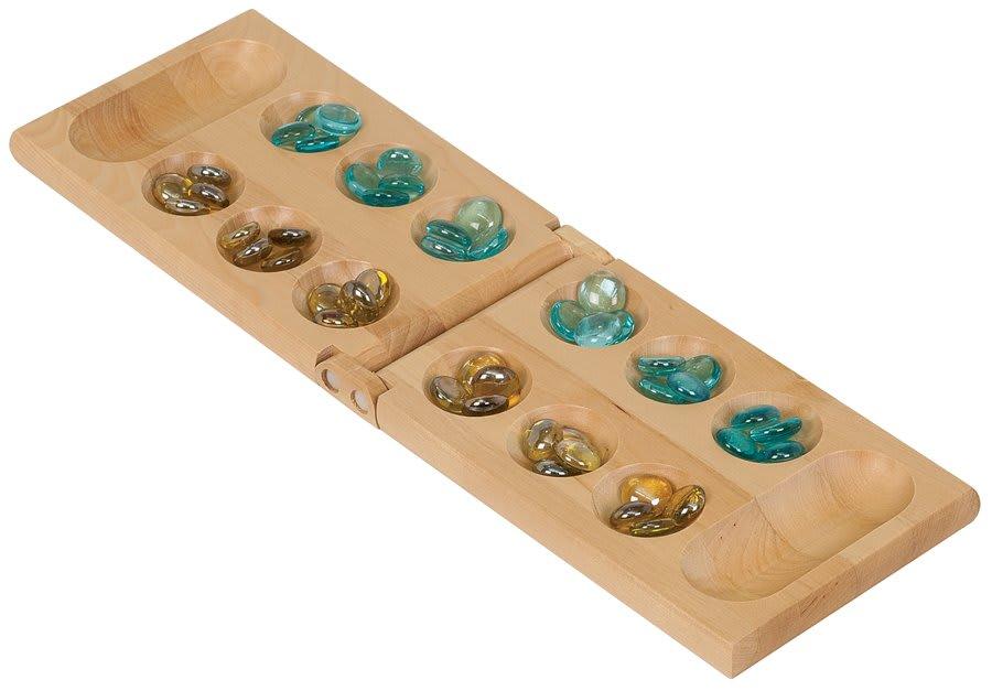 Personalized Wood Game, Mancala or Mini Bean Bag Toss - Mancala Set