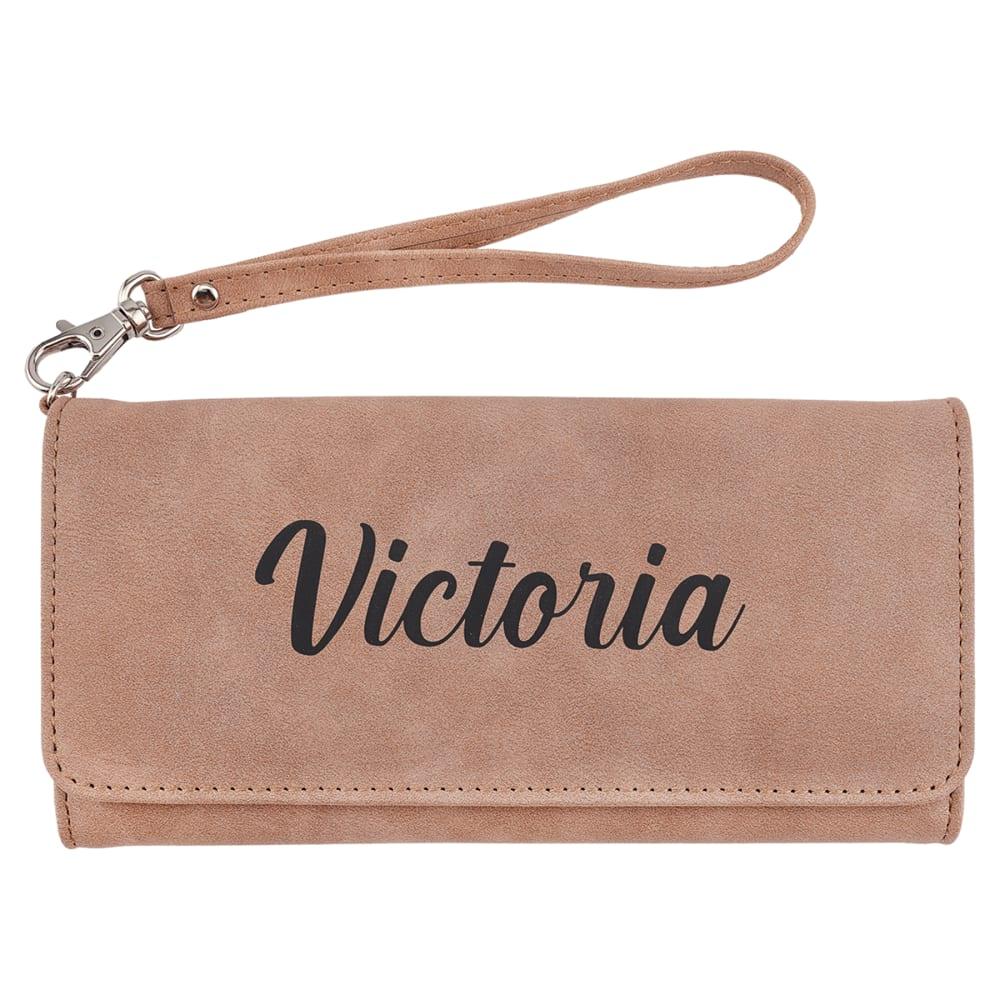 Personalized Wristlet Wallet - Blush