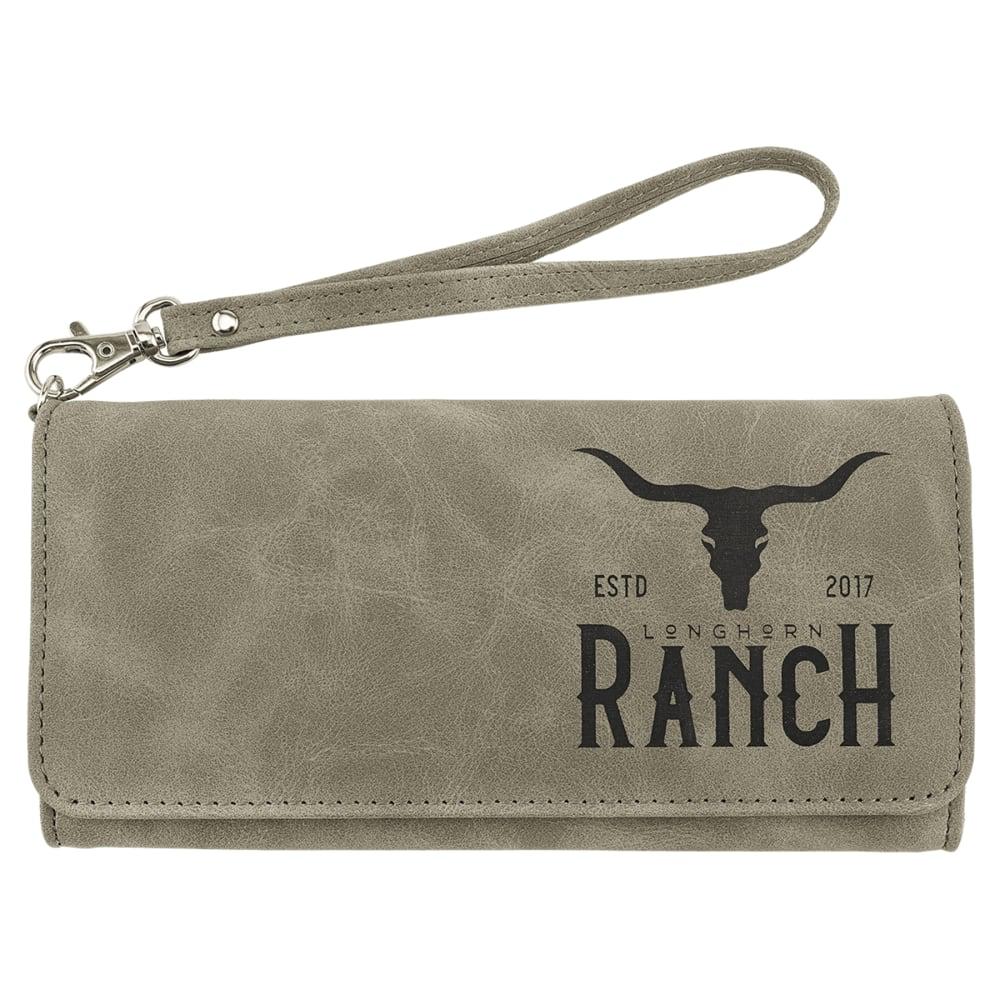Personalized Wristlet Wallet - Light Green